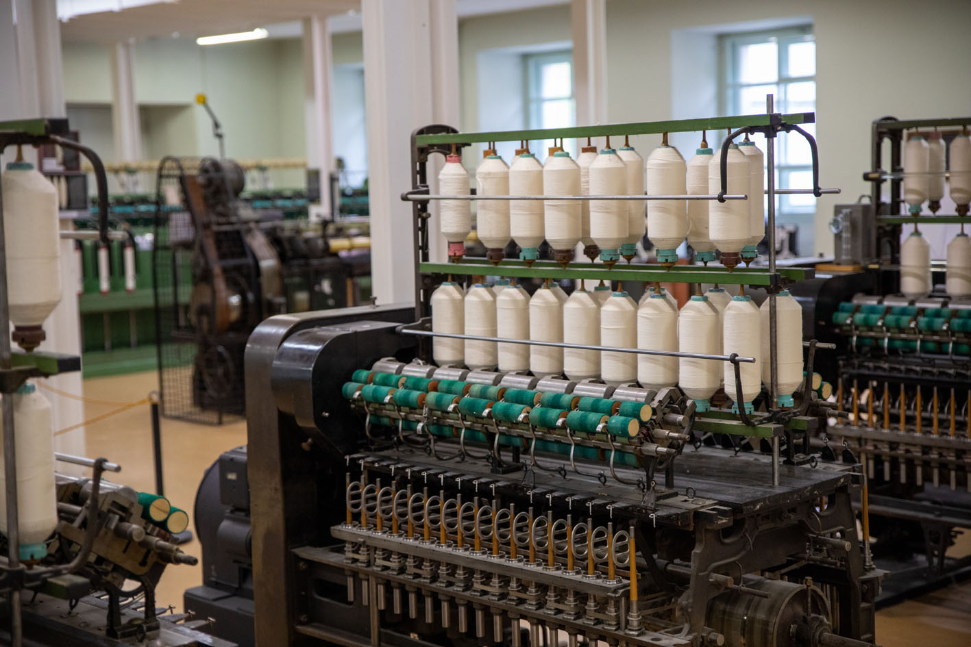 High precision spinning results in an extremely streamlined yarn. © Ventile High precision spinning results in an extremely streamlined yarn. © Ventile